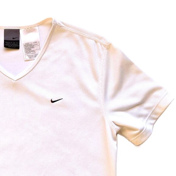 Set of 2 AS-NEW Nike Dri-Fit V-Neck Activewear Athletic Tops Short Sleeve Shirts - Picture 3 of 9